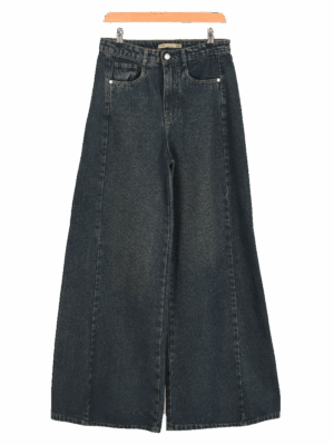 شلوار شافل سرمه ای کثیف