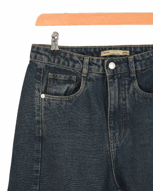 شلوار شافل سرمه ای کثیف - Image 6