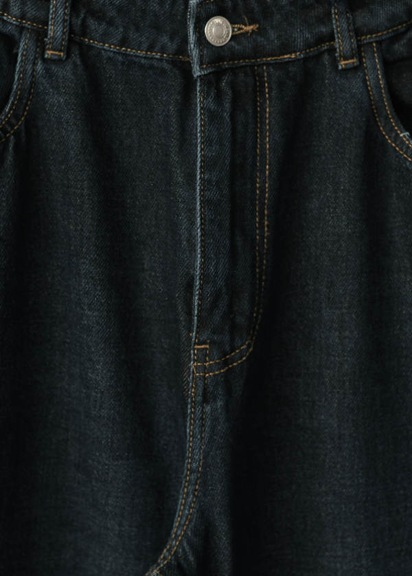 شلوار جین سرمه ای بگ سایز بزرگ - Image 4