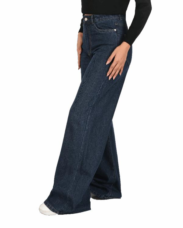 شلوار جین بگ سرمه ای - Image 4