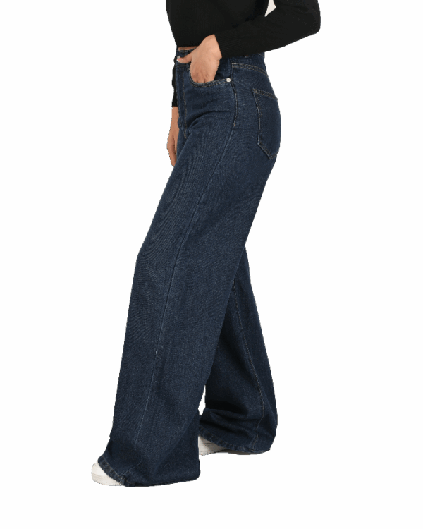 شلوار جین بگ سرمه ای - Image 5