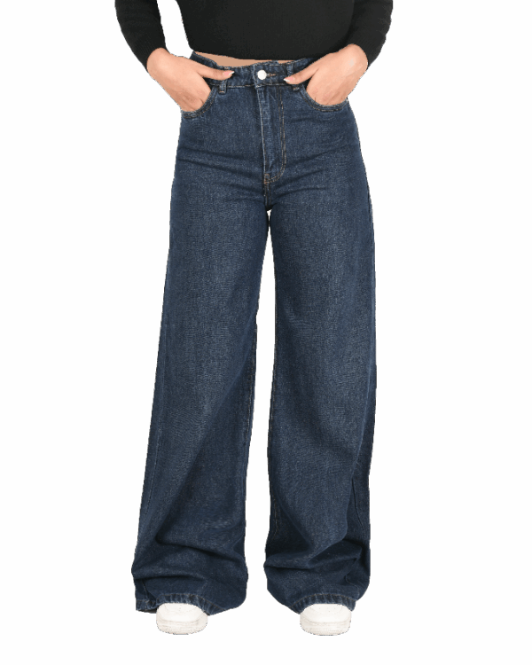 شلوار جین بگ سرمه ای - Image 2
