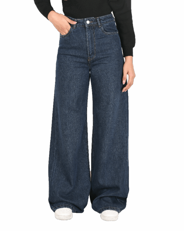 شلوار جین بگ سرمه ای - Image 9