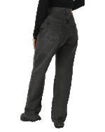 شلوار جین زاپدار ذغالی نیم بگ - Image 3