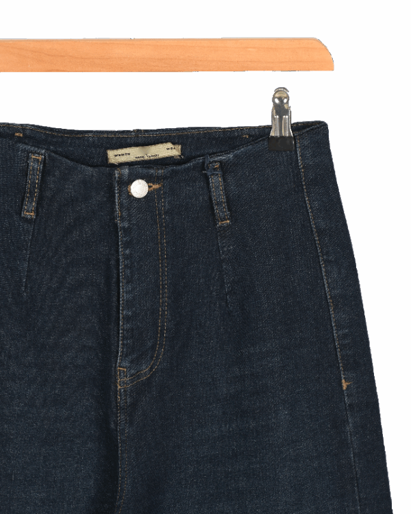 شلوار جین واید لگ سرمه ای - Image 7