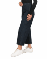 شلوار جین واید لگ سرمه ای - Image 4