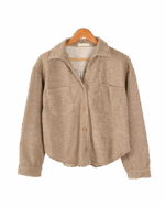 شومیز مخمل کبریتی دو جیب