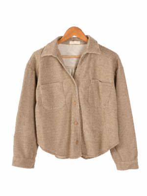 شومیز مخمل کبریتی دو جیب