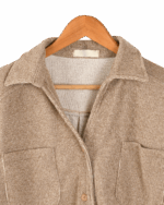 شومیز مخمل کبریتی دو جیب - Image 3