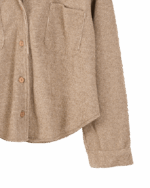 شومیز مخمل کبریتی دو جیب - Image 4