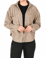 شومیز مخمل کبریتی دو جیب - Image 7