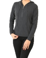 بافت نیم زیپ کلاه دار - Image 9