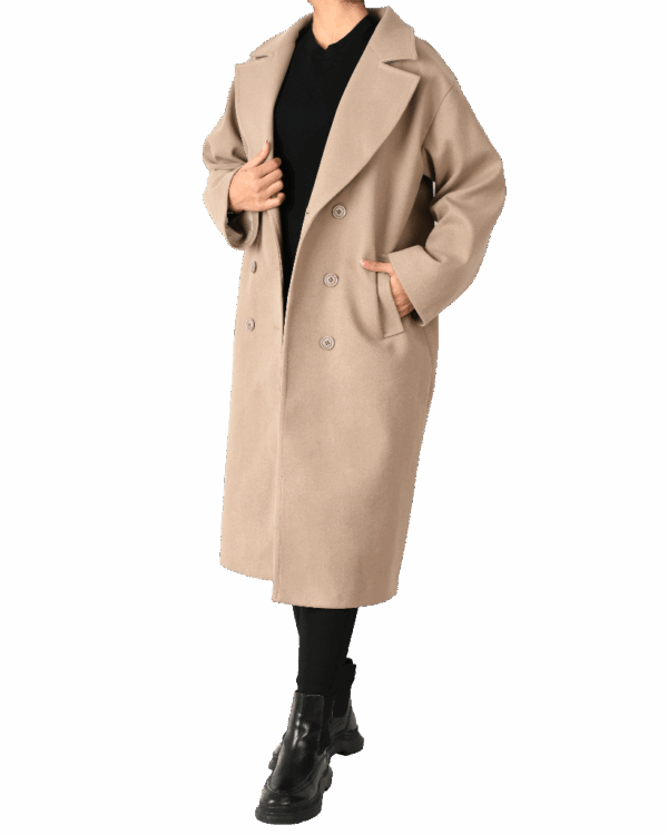 پالتو بلند فوتر بغل جیب - Image 9