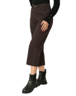 شلوار جین واید پایین کات قهوه ای - Image 4