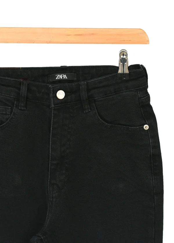 شلوار واید پایین کات مشکی - Image 2