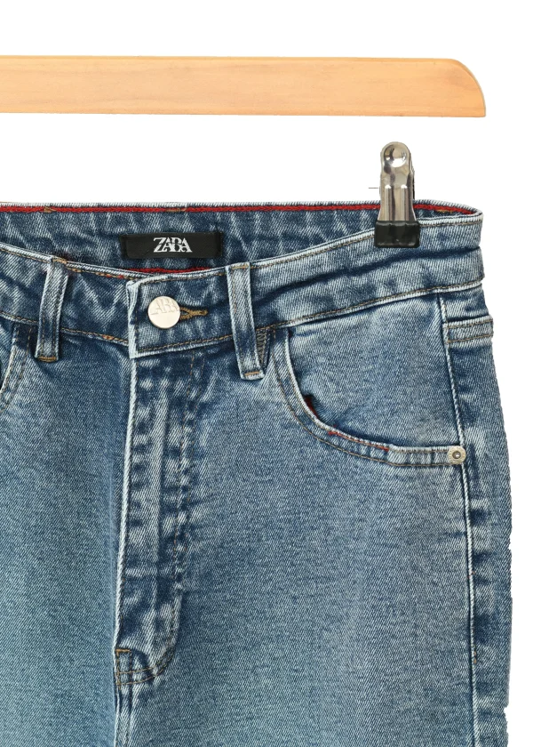 شلوار جین بگ آبی متوسط - Image 6