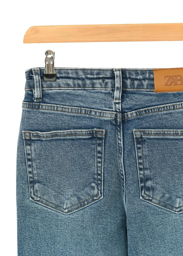 شلوار جین بگ آبی متوسط - Image 7