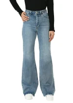 شلوار جین بگ آبی متوسط - Image 4