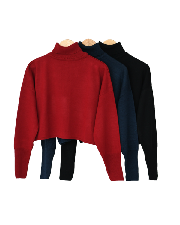 بافت یقه اسکی کراپ - Image 2