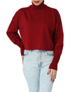 بافت یقه اسکی کراپ - Image 5