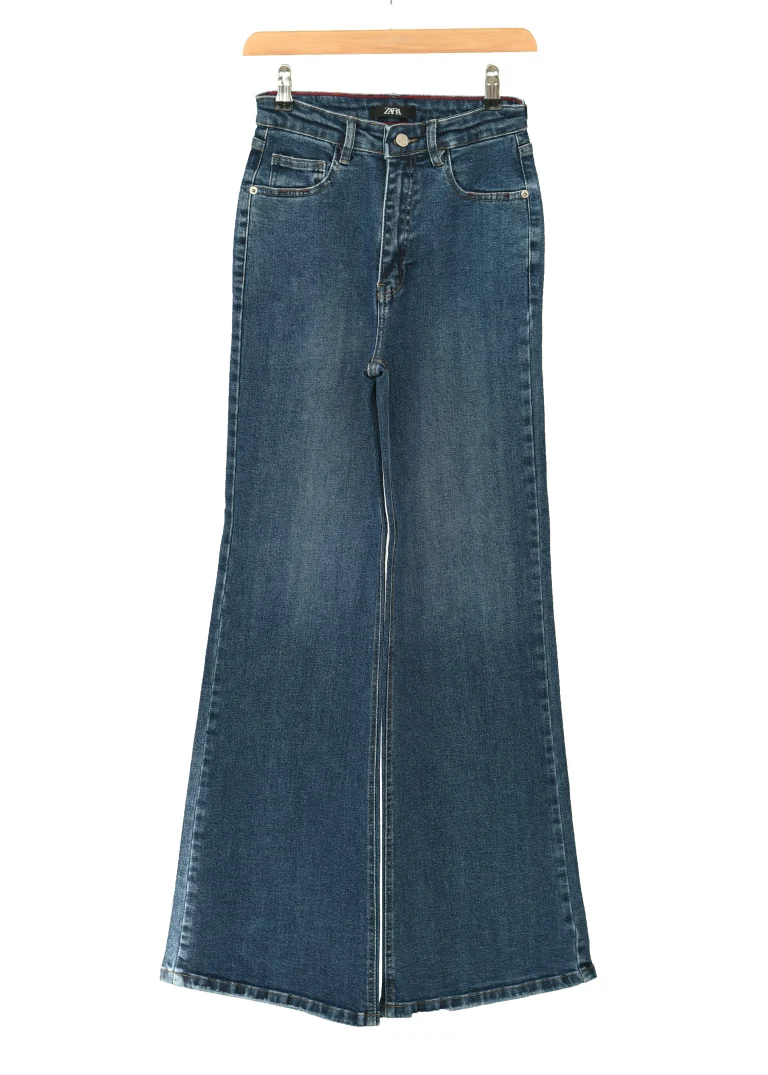 شلوار جین بگ آبی تیره