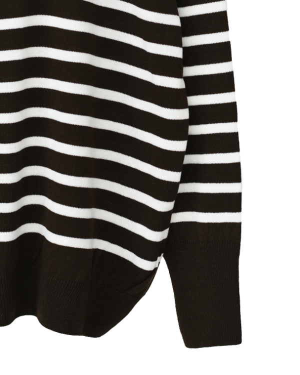 بافت نیم زیپ راه راه - Image 3