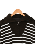 بافت نیم زیپ راه راه - Image 8