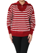 بافت نیم زیپ راه راه - Image 5