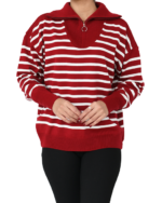 بافت نیم زیپ راه راه - Image 6