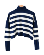 بافت یقه اسکی راه راه کراپ