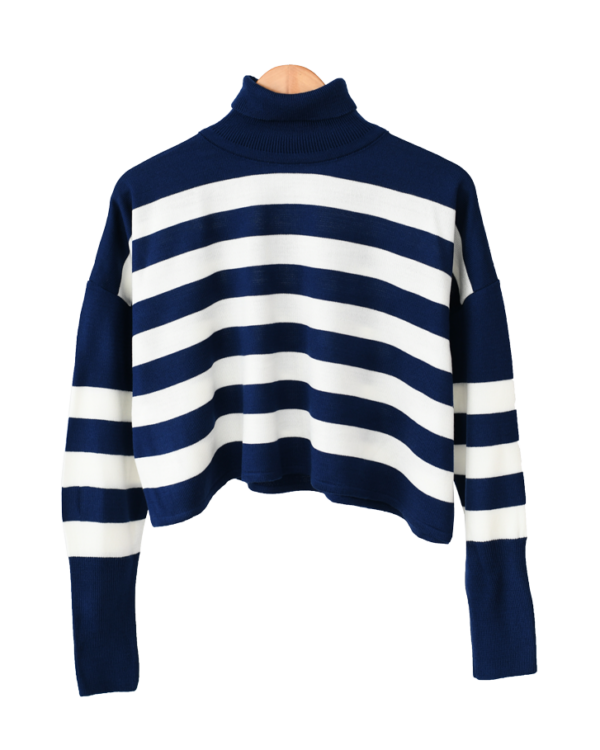 بافت-راه-راه-کراپ--(2) بافت یقه اسکی راه راه کراپ - Image 1