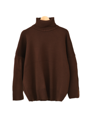 بافت یقه اسکی ساده