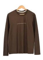 بلوز مردانه یقه گرد آستین بلند طرح دار