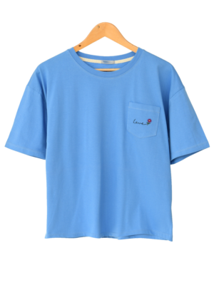 تیشرت جیب دار گلدوزی