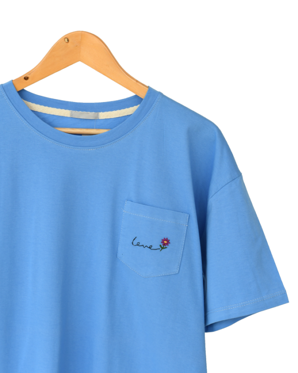 تیشرت جیب دار گلدوزی - Image 6