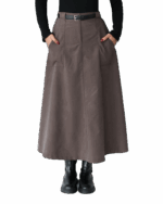 دامن کمربند دار دو جیب - Image 8