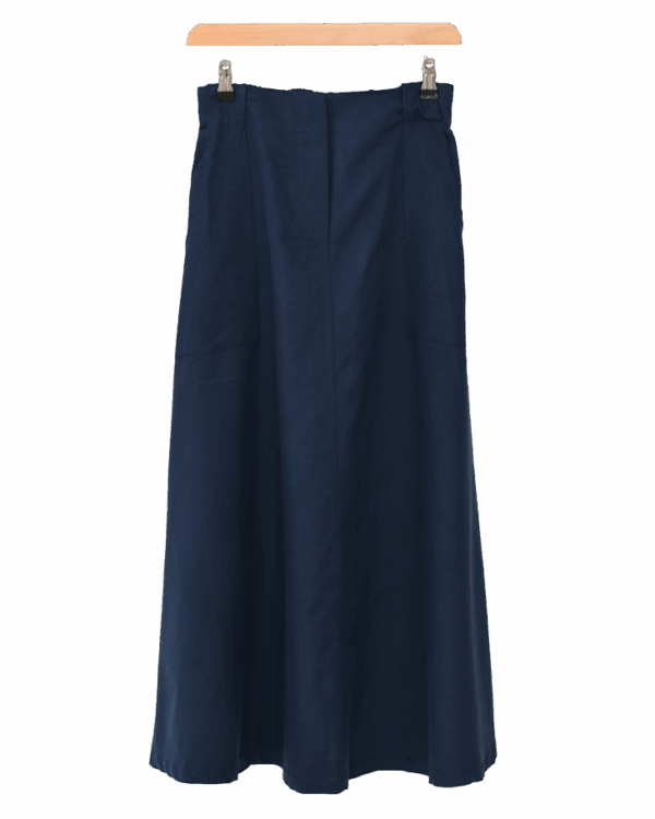 دامن-کمربند-دار--(2) دامن کمربند دار دو جیب - Image 1