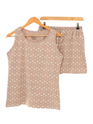 ست تاپ و شورتک طرح دار