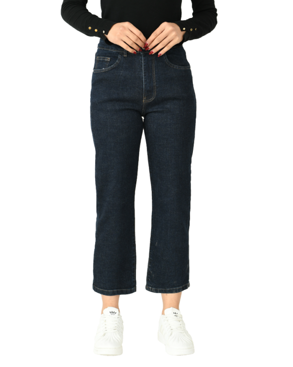 شلوار جین راسته سرمه ای - Image 4