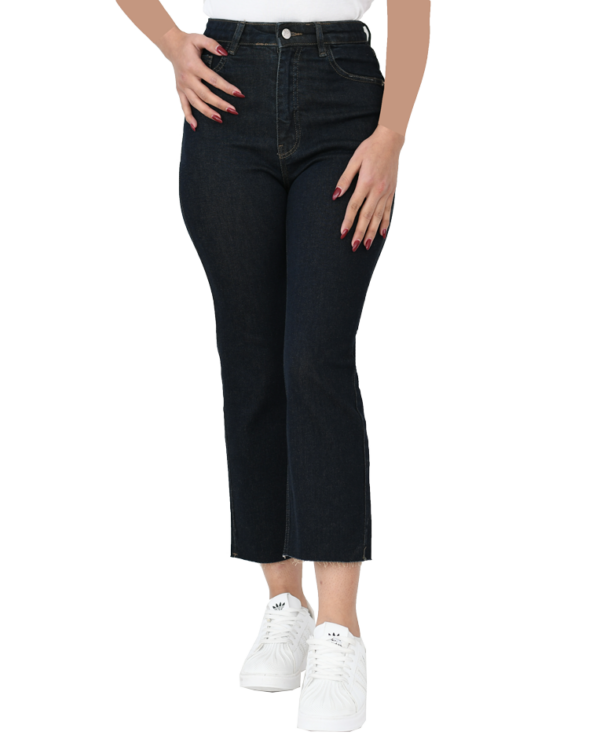 شلوار واید پایین کات سرمه ای - Image 2