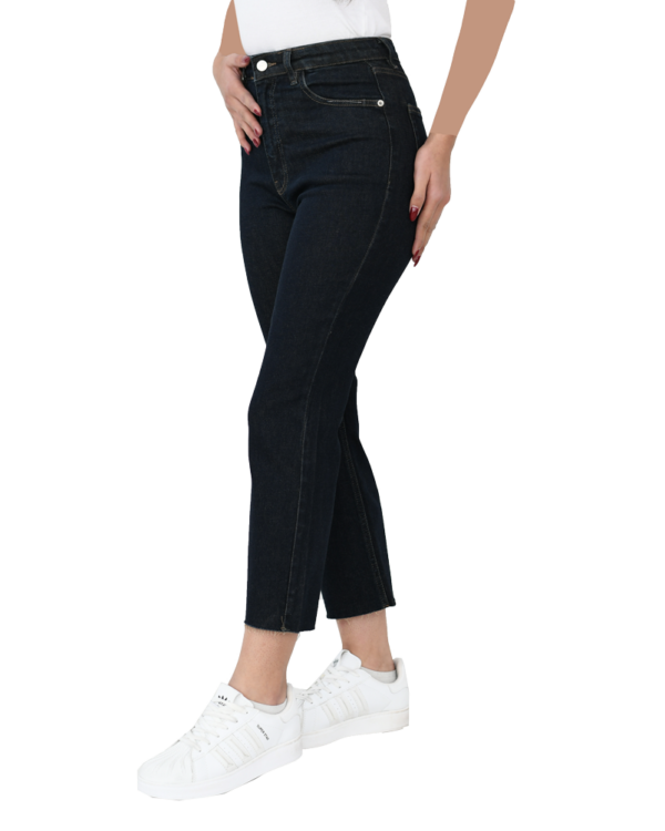 شلوار واید پایین کات سرمه ای - Image 4