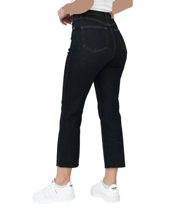 شلوار واید پایین کات سرمه ای - Image 5