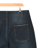 شلوار واید لگ سرمه ای تیره سایز بزرگ - Image 2