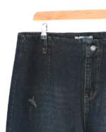 شلوار واید لگ سرمه ای تیره سایز بزرگ - Image 3