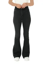 شلوار بوت کات زغالی جین - Image 3