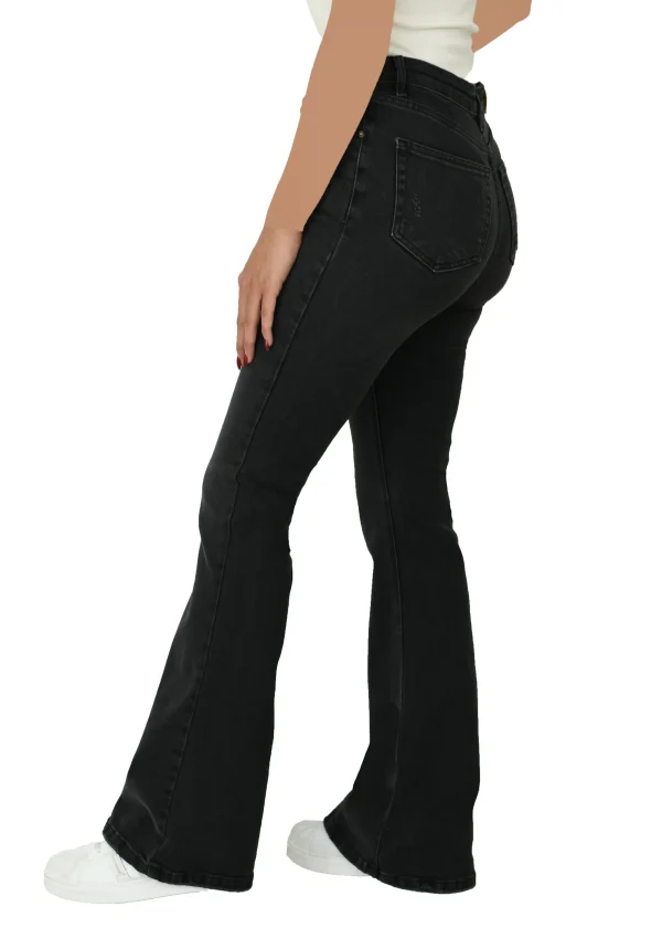 شلوار بوت کات زغالی جین - Image 2