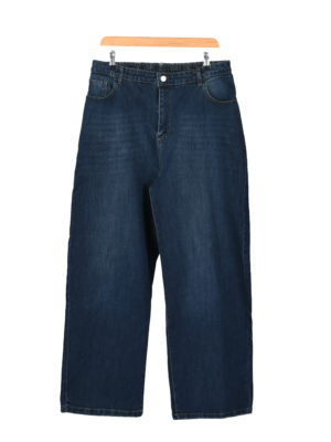 شلوار جین بگ سرمه ای سایز بزرگ