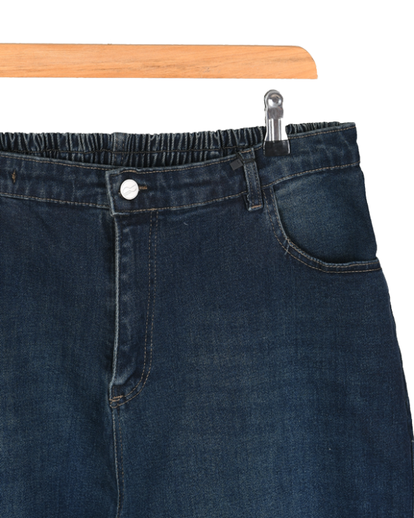 شلوار جین بگ سرمه ای سایز بزرگ - Image 3