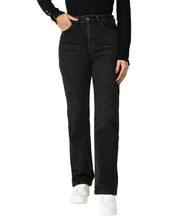 شلوار جین ذغالی راسته - Image 2