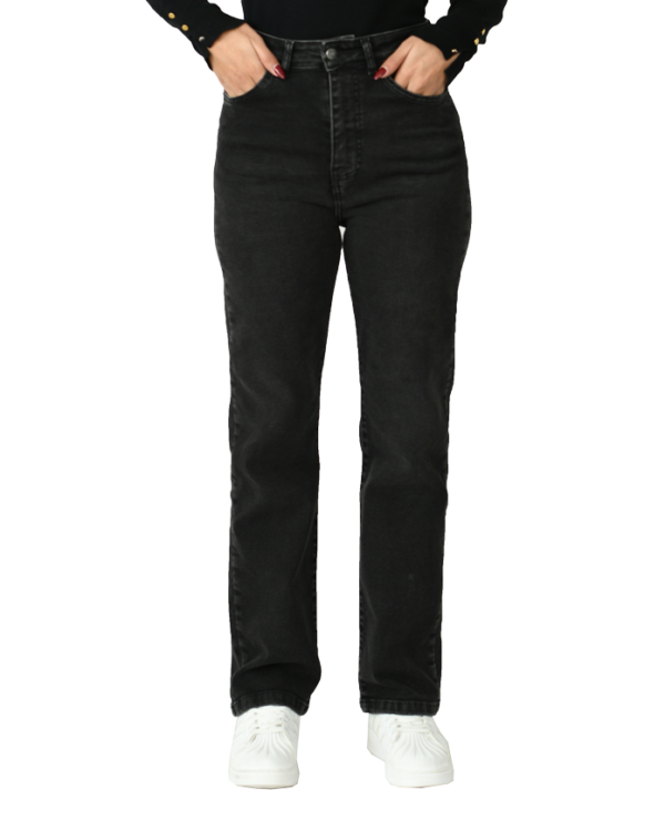 شلوار جین ذغالی راسته - Image 3